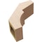Ekena Millwork 5-inch W x 12-inch D x 12-inch H Monterey Rough Cedar Woodgrain TimberThane Knee Brace, Primed BRCUR05X12X12MONRCPR - alternate 2